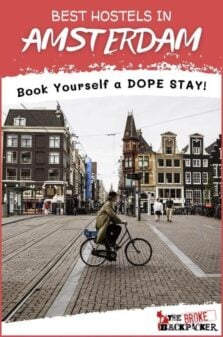 Best Hostels in Amsterdam Pinterest Image