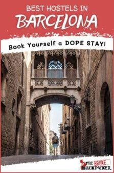 Best Hostels in Barcelona Pinterest Image