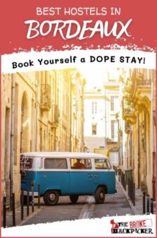 Best Hostels in Bordeaux Pinterest Image