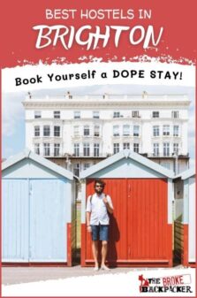 Best Hostels in Brighton Pinterest Image