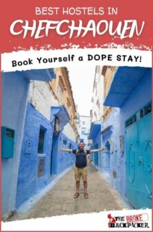 Best Hostels in Chefchaouen Pinterest Image