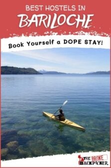 Best Hostels in Bariloche Pinterest Image