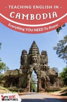 Teaching English in Cambodia Pinterest Image