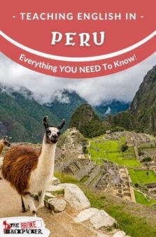 Teaching English in Peru Pinterest Image