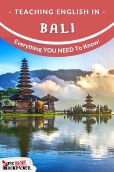 Teaching English in Bali Pinterest Image