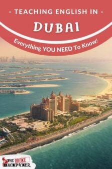 Teaching English in Dubai Pinterest Image