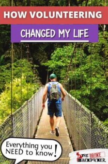 How volunteering change my life Pinterest Image