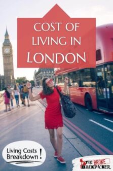 Cost of Living in London Pinterest Image