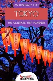 Tokyo Itinerary Pinterest Image