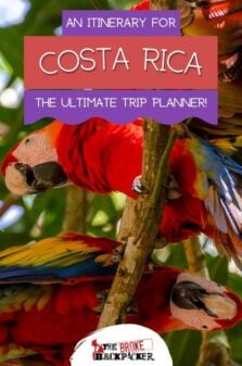 Costa Rica Itinerary Pinterest Image