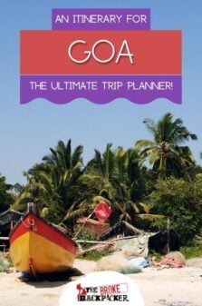 Goa Itinerary Pinterest Image