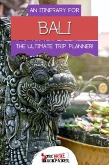 Bali Itinerary Pinterest Image
