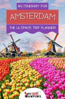 Amsterdam Itinerary Pinterest Image