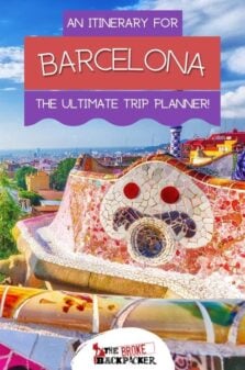 tourist areas of barcelona Barcelona Itinerary Pinterest Image