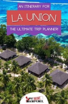 La Union Itinerary Pinterest Image