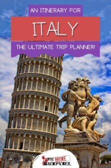 Italy Itinerary Pinterest Image