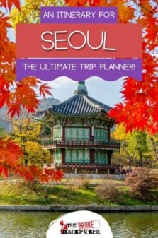 Seoul Itinerary Pinterest Image