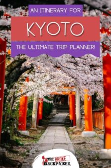 Kyoto Itinerary Pinterest Image