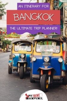 Bangkok Itinerary Pinterest Image