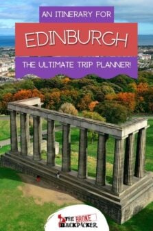 Edinburgh Itinerary Pinterest Image