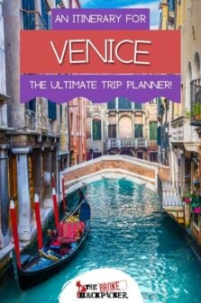 Venice Itinerary Pinterest Image