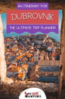 Dubrovnik Itinerary Pinterest Image