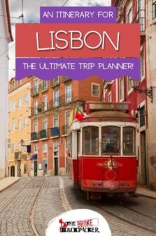 Lisbon Itinerary Pinterest Image