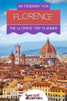 Florence Itinerary Pinterest Image