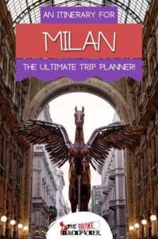 Milan Itinerary Pinterest Image