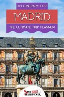 Madrid Itinerary Pinterest Image