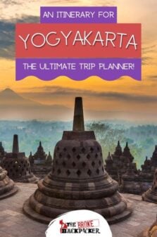 Yogyakarta Itinerary Pinterest Image