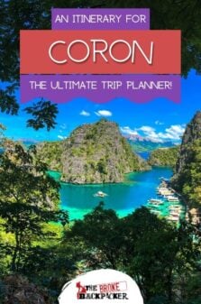Coron Itinerary Pinterest Image