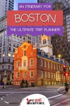 Boston Itinerary Pinterest Image