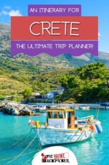 Crete Itinerary Pinterest Image