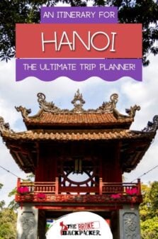 Hanoi Itinerary Pinterest Image