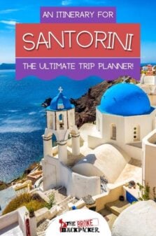 Santorini Itinerary Pinterest Image