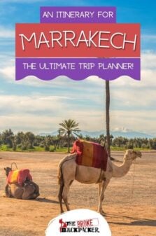 Marrakech Itinerary Pinterest Image