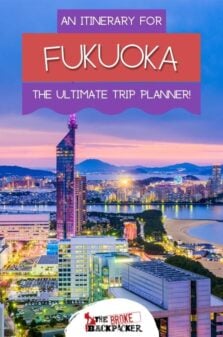 Fukuoka Itinerary Pinterest Image