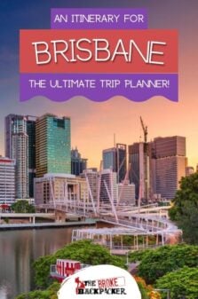 Brisbane Itinerary Pinterest Image