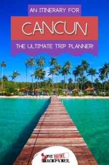 Cancun Itinerary Pinterest Image