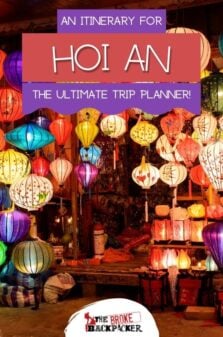 Hoi An Itinerary Pinterest Image