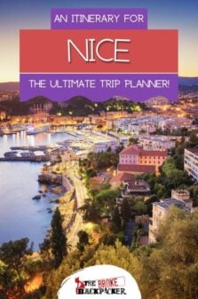 Nice Itinerary Pinterest Image