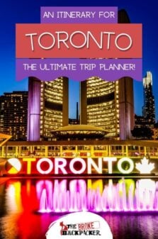 Toronto Itinerary Pinterest Image