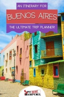 Buenos Aires Itinerary Pinterest Image