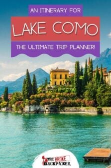 Lake Como Itinerary Pinterest Image
