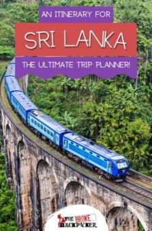 Sri Lanka Itinerary Pinterest Image
