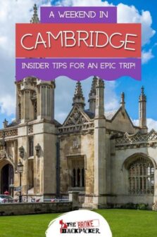 Weekend in Cambridge Pinterest Image