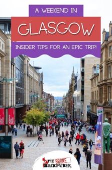 Weekend in Glasgow Pinterest Image