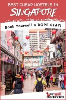 Cheap Hostels in Singapore Pinterest Image