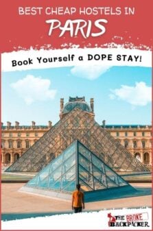 Cheap Hostels in Paris Pinterest Image